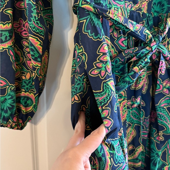 BODEN Women's Amelia Maxi V-neck Dress + Belt, Size UK 12, US 8 - Picture 11 of 15